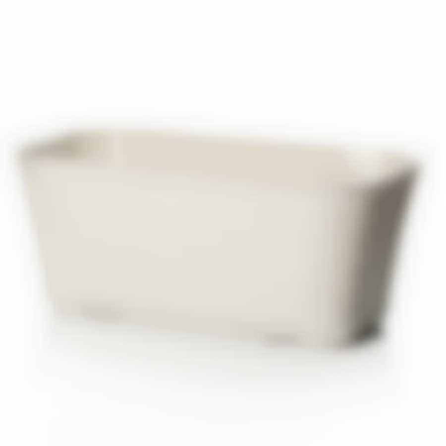 Балконный ящик Ротанг 400 мм (белый ротанг)