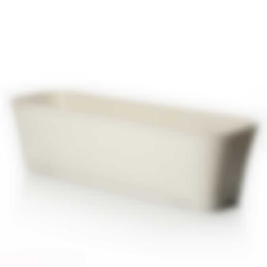 Балконный ящик Ротанг 600 мм (белый ротанг)