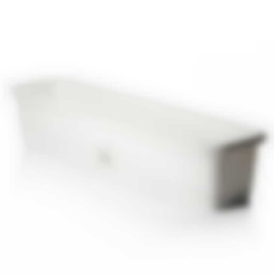 Балконный ящик с поддоном 800 мм (мраморный)