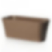 Балконный ящик Ротанг 400 мм (бежевый ротанг)