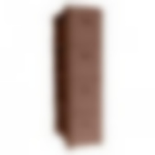 Комод узкий Ротанг 4 секции (коричневый ротанг)