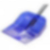 Лопата д/снега из поликарб.с черенком (430*420) (синиий)