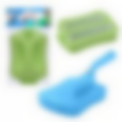 Щетка-пылесос с ручкой 16*10,5см, длина ручки 14см 2цв NEW