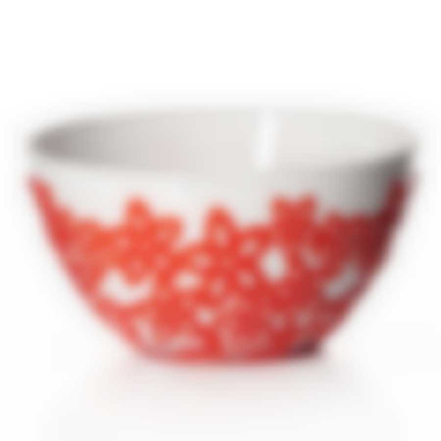 Салатник "Виктория", объем 0,5 л (красный)