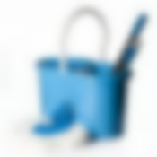 Набор для уборки "Уют" (ведро с отжимом + швабра) (цвет голубой)