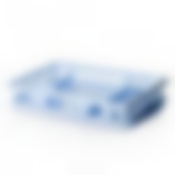 Сушилка для посуды с поддоном, 500*330 мм (цвет голубой)