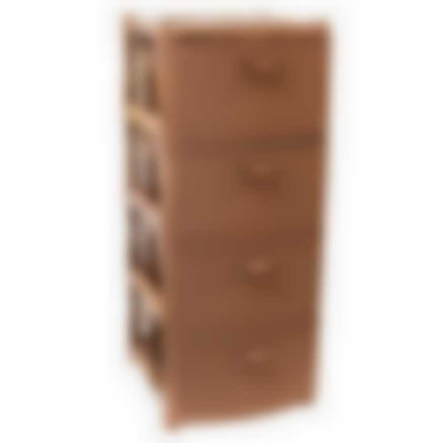 Комод Ротанг 4 секции (бежевый ротанг)