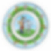 Тарелка закусочная (десертная) Простоквашино, D=20 см