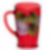 Набор 6 пр. кружка для чая Чайкофф 300 мл. с художественной росписью на крашеном стекле (красный)