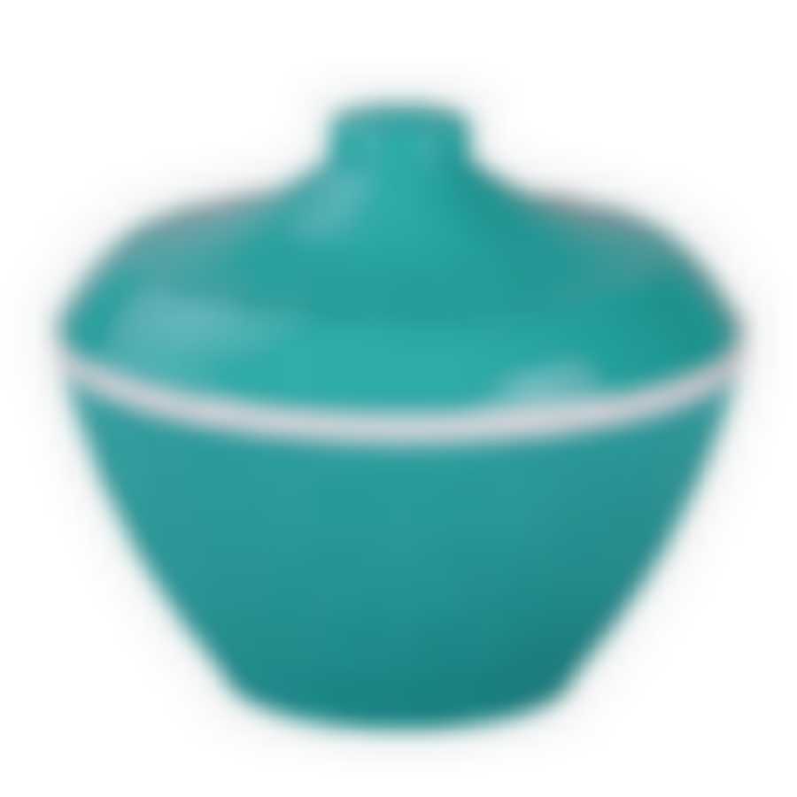 Сахарница с крышкой Меланж 0,5 л (бирюзовый)