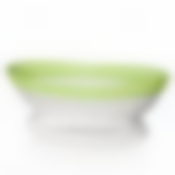 Сухарница овальная "Семь злаков люкс", 265*215 мм, в= 85 мм (белая с салат.оконт.)