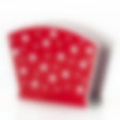 Салфетница "Горошек", 115*165*40 мм (белый горошек на красном фоне)