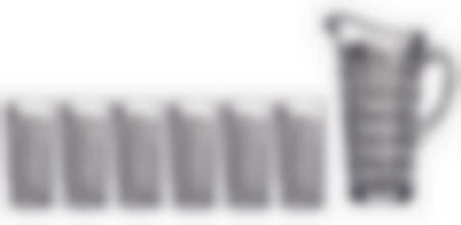 Набор для сока Crystalite Bohemia Даймонд, 7 предметов