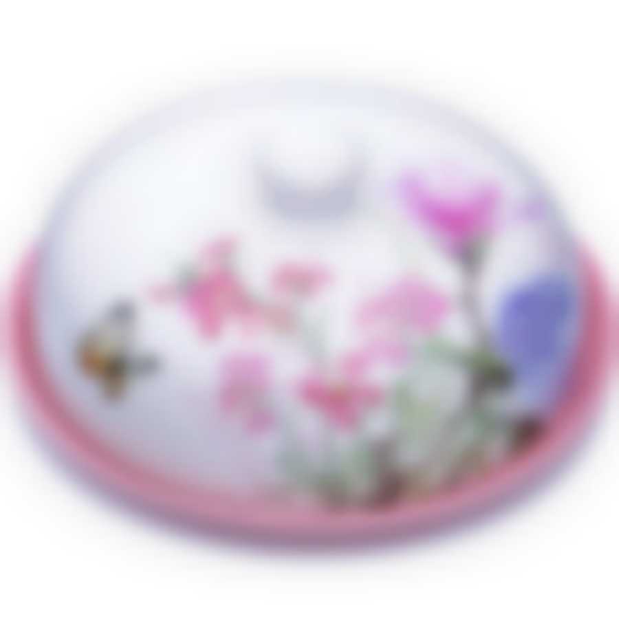 27747 Блюдо д/блинов 23 х11см "Цветы" LR (х12)