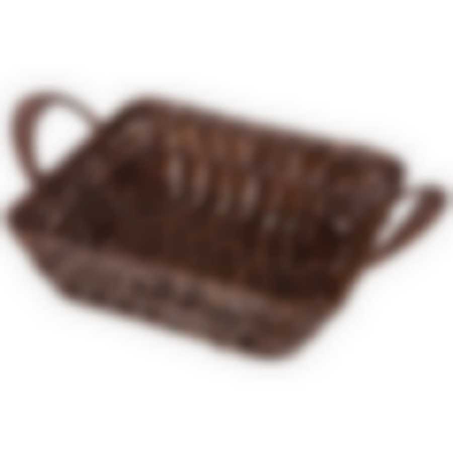 Корзинка с ручками коллекция"НАТУРЕЛЬ" 23*23*6/9 см