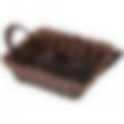 Корзинка с ручками коллекция "НАТУРЕЛЬ" ЗОЛОТОЙ КАНТ 23*23*6/9 см