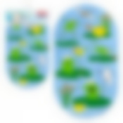 Коврик для ванны, 69*39 см "Лягушата"