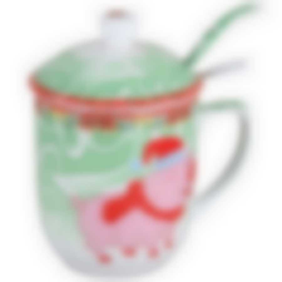 Кружка с заварником и ложкой