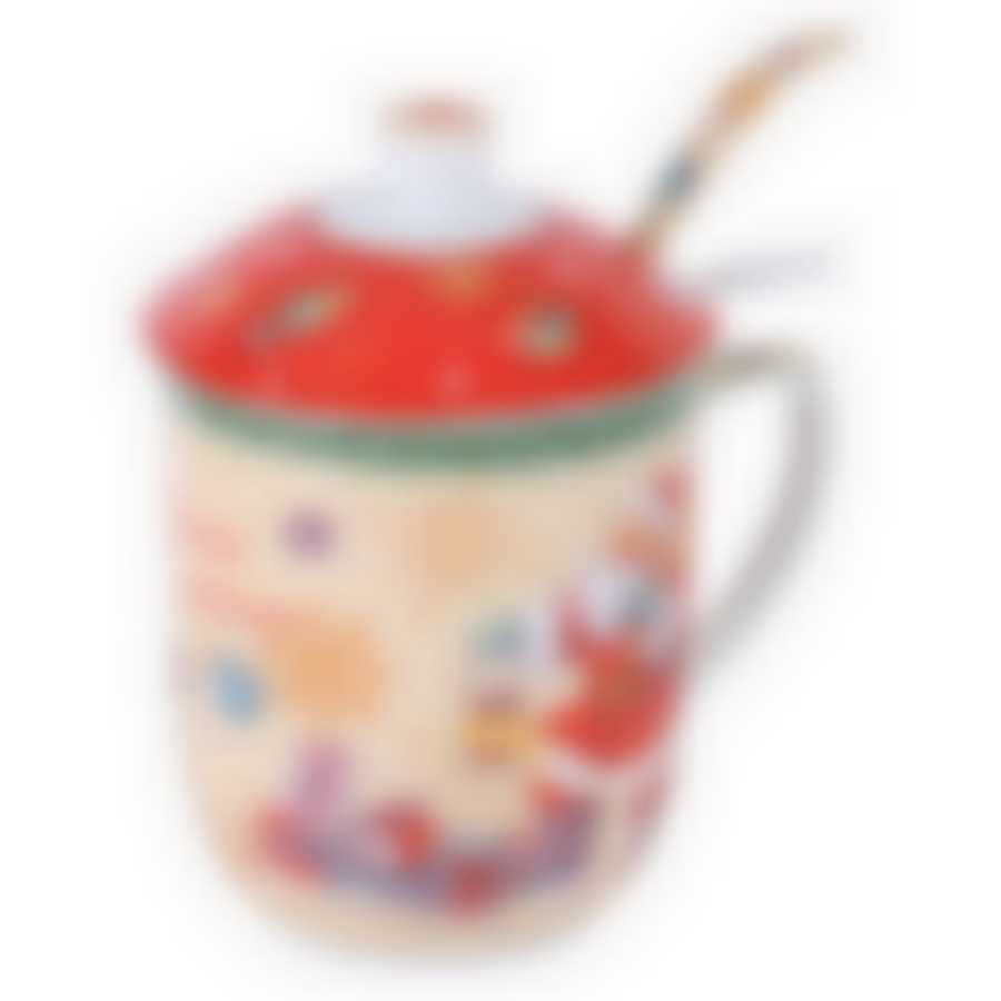 Кружка с заварником и ложкой