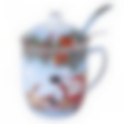 Кружка с заварником и ложкой