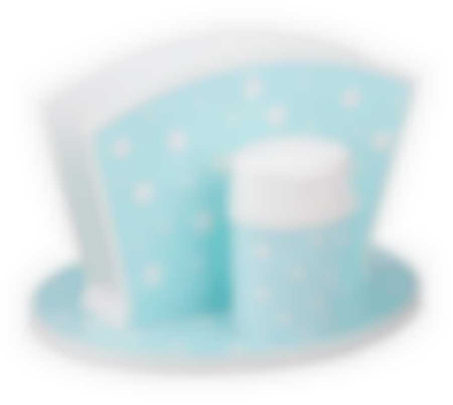 Набор для специй Горошек (бело-голубой)