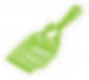 Совок для кошачьего туалета Барсик (зеленый)