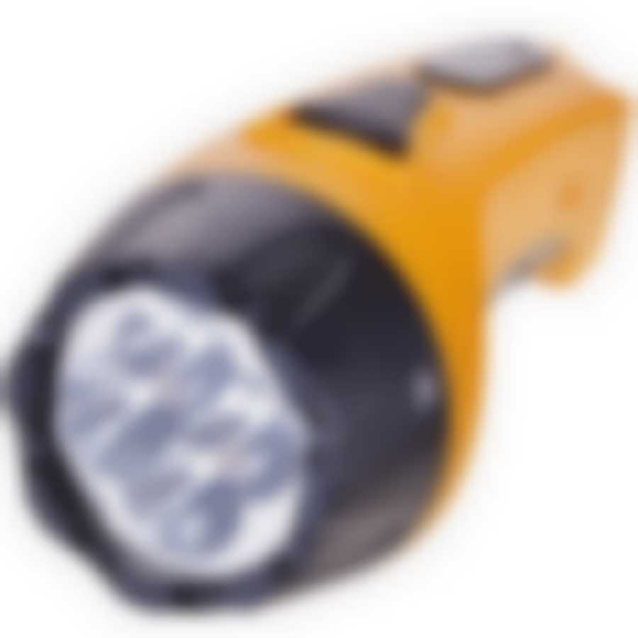 Фонарик ручной жёлтый средний