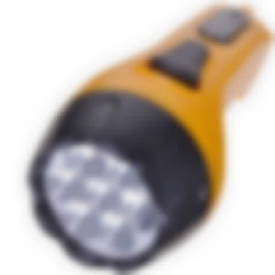 Фонарик ручной жёлтый большой