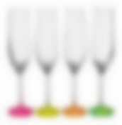 Набор бокалов для шампанского из 4 шт. "NEON FROZEN" 190 мл.