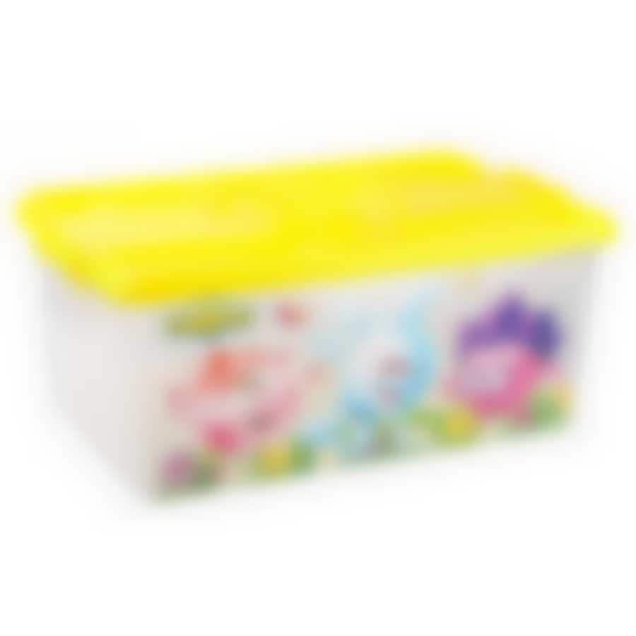 Контейнер Смешарики 40л с крышкой (цвет в ассортименте)