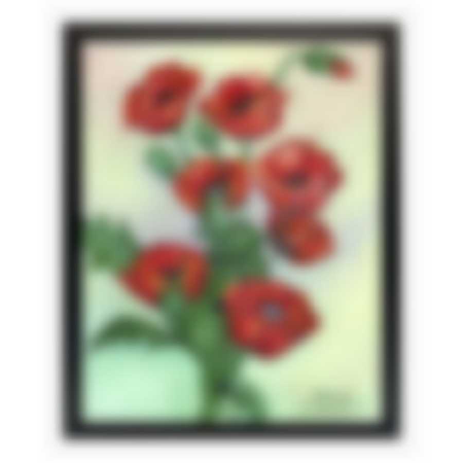 Картина "маки акварель" 40х50 см (матовая бумага)