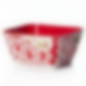 Салатник Дольче Вита без крышки, 1 л (красно-белый)