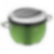 Кастрюля со стеклянной крышкой, зеленая, 24 см/5,5 л, NADOBA, серия KVETUNKA