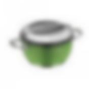 Кастрюля со стеклянной крышкой, зеленая, 20 см/2,8 л, NADOBA, серия KVETUNKA