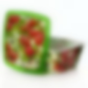 Емкость для СВЧ "Клубничка", 2 л, 200 х 200 х 90 мм (квадратная)