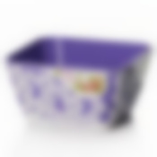 Салатник без крышки Дольче Вита, 0,5 л, 117*117 мм (фиолетово-белый)