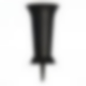 Ваза под срезку с колышком, высота 320 мм, диаметр 187 мм (черного цвета)