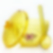 Емкость с ложкой Мозаика люкс 0,65 л, диаметр 140 мм, высота 105 мм (желтая прозрачная)