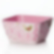 Салатник без крышки Дольче Вита, 0,5 л, 117*117 мм (розово-белый)