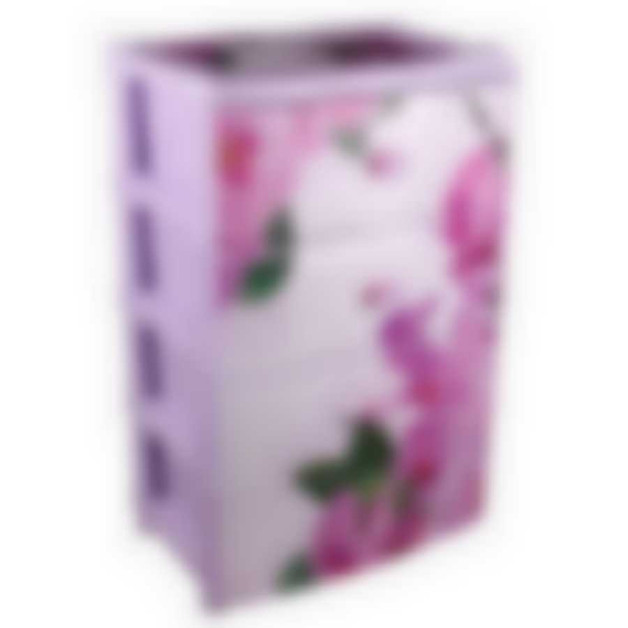 Комод 4-х секционный широкий Орхидеи, 560*425*905 мм