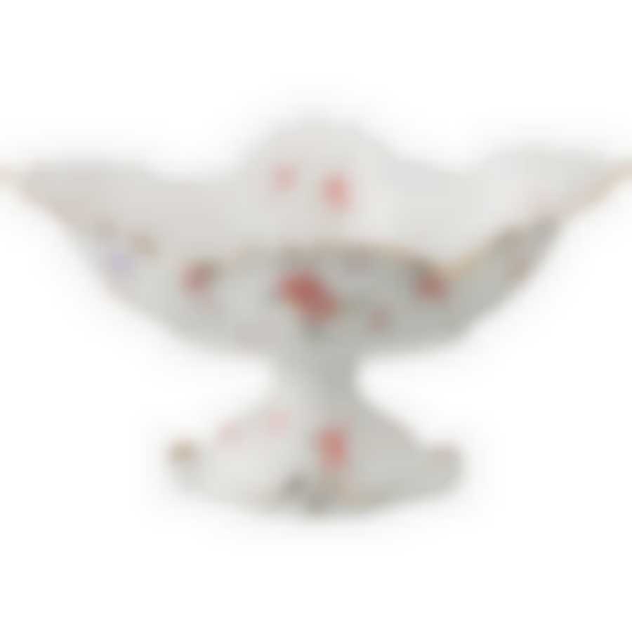 Фруктовница на ножке "ПАСАДЕНА" 21*13 см. высота=12 см.