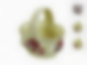 Конфетница "Флоранс" 13,5*9,5*14,5см. (3вида) (золотая обводка) (фарфор) (подарочная упаковка)