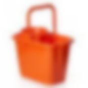 Ведро прямоугольное с отжимом, объем 9,5 л (цвет оранжевый)