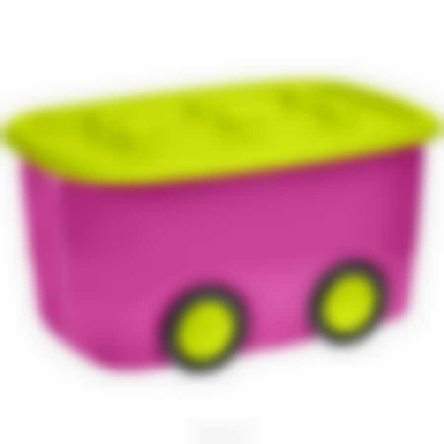 Ящик для игрушек МОБИ (малиновый)