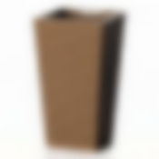 Кашпо Ротанг 138*138*250 мм (бежевый ротанг)