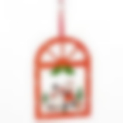 Украшение новогоднее подвесное House & Holder "Дед Мороз. Снеговик", высота 18,5 см