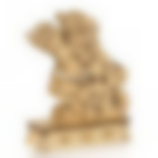 Декорация с подсветкой: фигурка "дед мороз", 110*145 мм