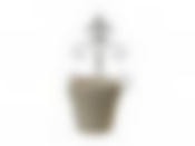 Подставка декор. (подвесная) + кашпо для цветов d=11,5см. h=10см. (14*13,5*20см.)