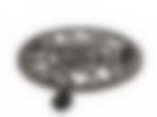 Подставка декоративная для цветочных горшков (на колесиках) d=27,5см. h=5,5см. (искусственная патина, чугун) (коричневая упаковка)