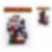 Украшение новогоднее (стикер бесклеевой) "Санта" 27*38см. (2вида) (упаковочный пакет с хедером)